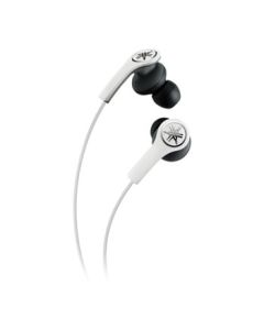 White YAMAHA M200 In Ear MFi Headphones/