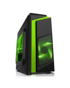 CiT F3 Green MicroATX Tower PC Gaming Ca