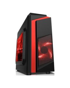 CiT F3 Red MicroATX Tower PC Gaming Case