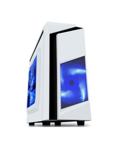 CiT F3 White MicroATX Tower PC Gaming Ca