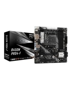 ASRock AMD B450M Pro4 F Ryzen AM4 Micro 