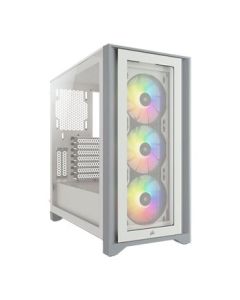 Corsair White iCue 4000X RGB Mid Tower W