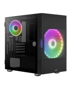 Aerocool Atomic Black Mini Tower Tempere