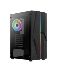 Aerocool Mecha ARGB Black Mid Tower Temp