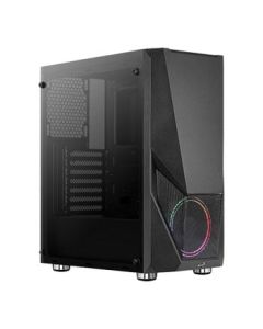 Aerocool Zauron RGB Black Mid Tower Temp