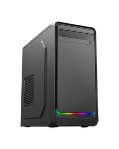 CiT Home Micro-ATX RGB Strip PC Case