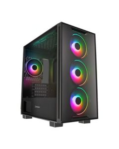 GameMax Commando TG Black Micro ATX Gami